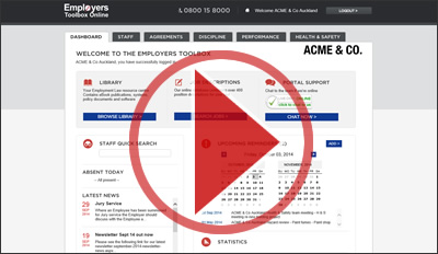 Employers Toolbox video demonstration