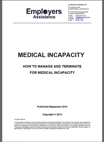 Medical Incapacity - Manage and terminating staff