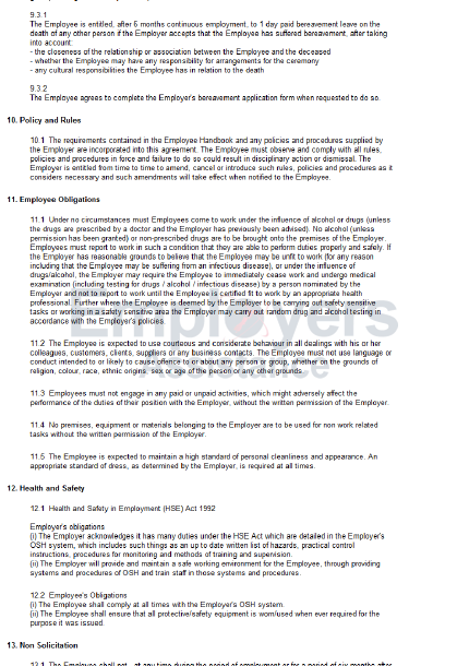employment fixed template agreement term Contract Time Employment Employers  & Agreement  Part